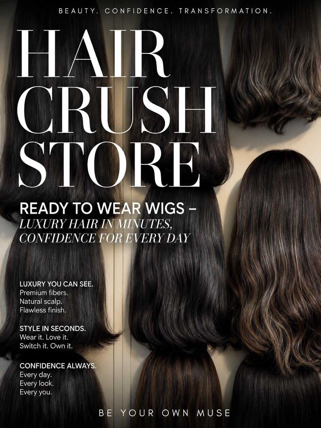 Ready to Wear Wigs – Luxury Hair in Minutes, Confidence for Every Day