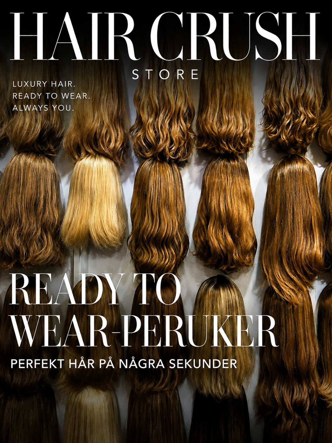 Ready to Wear-peruker – perfekt hår på några sekunder
